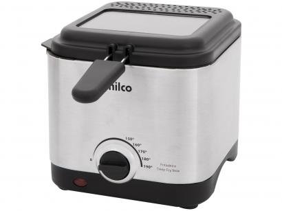 Fritadeira Elétrica com Óleo Philco - Deep Fry Inox Preta 1,8L