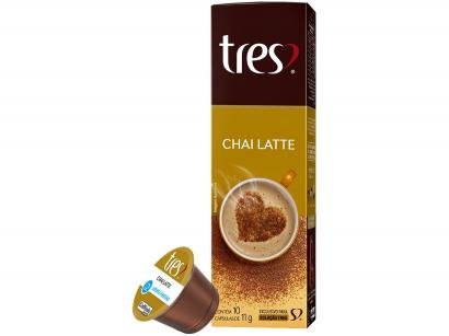Cápsula Chai Latte TRES 3 Corações 10 Cápsulas