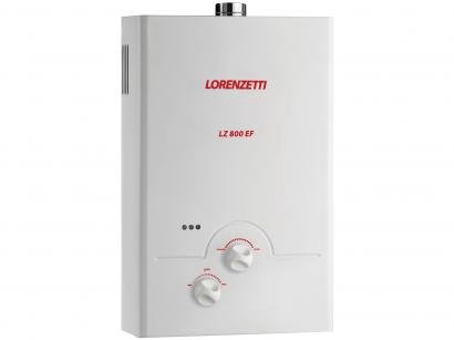 Aquecedor de Água à Gás - Lorenzetti LZ 800 EF GN Vazão 8,0 l/min