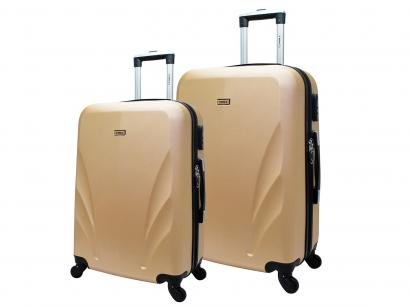 Conjunto de Malas 2 Peças Yins Rígida - com Giro 360° YS21017CH Champagne