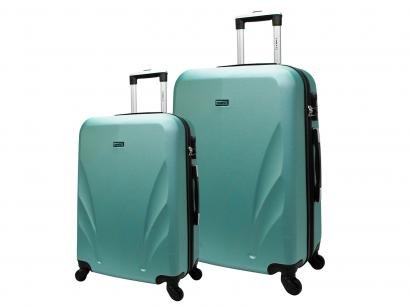 Conjunto de Malas 2 Peças Yins Rígida - com Giro 360° YS21017VD Verde