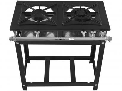 Fogão Industrial 2 Bocas Kenok Super 40 - FBSU2B131