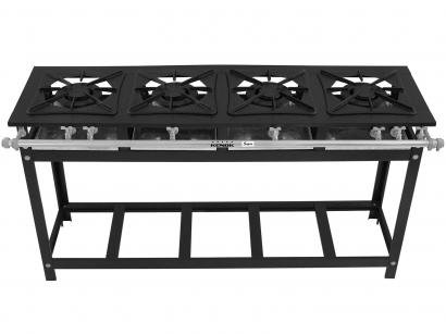 Fogão Industrial 4 Bocas Kenok Super 40 - FBSU4B137