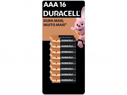 Pilha AAA Palito Alcalina 16 Unidades - Duracell