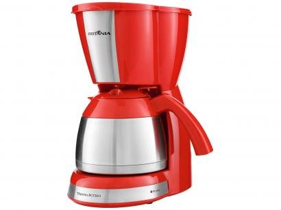 Cafeteira Elétrica Britânia Thermo BCF38VI - 38 Xícaras Inox Vermelha