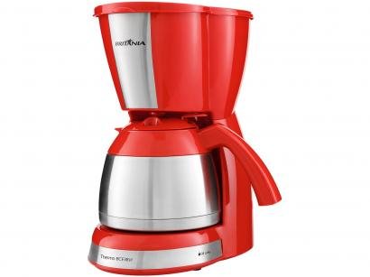 Cafeteira Elétrica Britânia Thermo BCF38VI - 38 Xícaras Inox Vermelha
