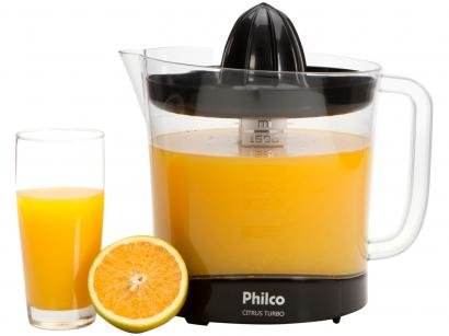 Espremedor de Frutas Philco Citrus Turbo Elétrico - 50W 1,5L Preto