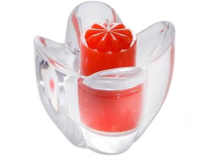 Porta Vela de Vidro Prestige - Tulipa