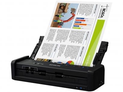 Scanner Portátil Epson WorkForce ES-300W Colorido - Wireless 600dpi Alimentador Automático