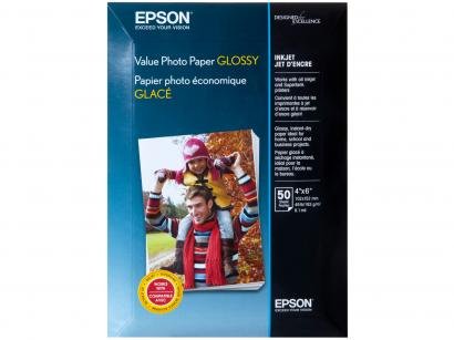 Papel Fotográfico 10x15cm Epson 183g - Value Photo Paper Glossy 50 Folhas