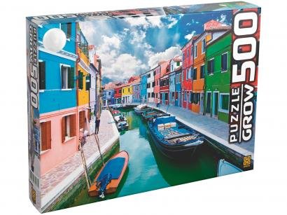 Quebra-cabeça 500 Peças Canal de Burano - Grow