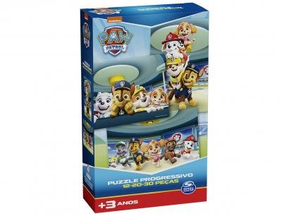 Quebra-cabeça 62 Peças Paw Patrol - Puzzle Progressivo Patrulha Canina Grow