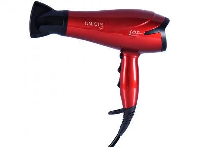 Secador de Cabelo Lizz Unique Red com Íons - 1900W 2 Velocidades Compacto Turmalina