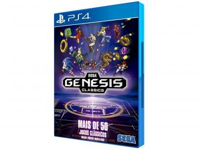 Sega Genesis Classics para PS4 Mais de 50 Jogos - com Pôster