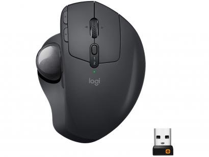 Mouse sem Fio Logitech Óptico 440DPI 8 Botões - MX Ergo Cinza