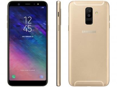 Celular Smartphone Samsung Galaxy A6 Plus A605 64gb Dourado - Dual Chip