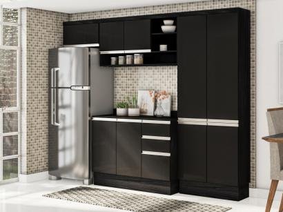 Cozinha Compacta Multimóveis Suíça 5195ML - com Balcão 10 Portas 2 Gavetas