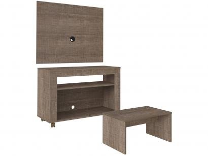 Rack com Painel para Tv até 32" com Mesa de Centro - Artely Cristal