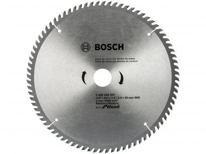 Disco de Serra Circular 10" 80 Dentes para Madeira - Bosch Eco For Wood