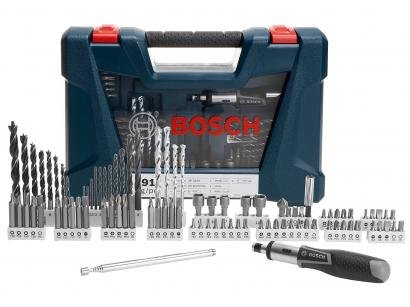 Kit Ferramentas Bosch 91 Peças V-Line - com Maleta