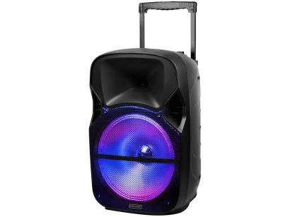 Caixa de Som Bluetooth Multilaser SP259 Portátil - 150W Ativa com Microfone USB Preta
