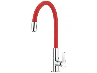 Torneira de Mesa Lorenzetti Articulável Lorenflex - Vermelha 1177 R27