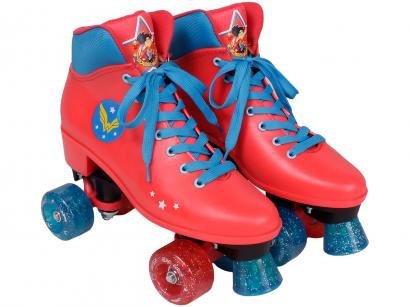 Patins DC Super Hero Girls Mulher Maravilha - Nº 28 ao 29 Bel Fix