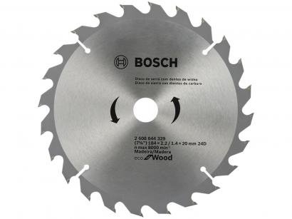 Disco de Serra Circular 7" 24 Dentes para Madeira - Bosch Eco For Wood