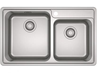 Cuba para Cozinha de Sobrepor Franke Inox Dupla - Bell BCX 620-42-35