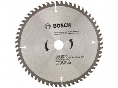 Disco de Serra Circular 7" 60 Dentes para Madeira - Bosch Eco For Wood