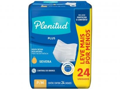 Roupa Íntima Descartável Plenitud P/M Protect Plus - 24 Unidades