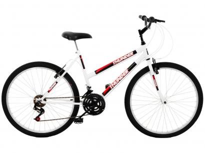 Bicicleta Track & Bikes Thunder 18V Aro 26 - 18 Marchas Quadro de Aço Freio V-Brake
