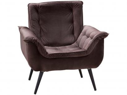 Poltrona Decorativa Pé Palito Suede Matrix - Mônica 1L