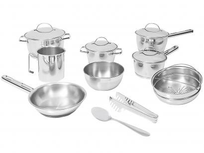 Jogo de Panelas Tramontina Inox Fundo Triplo - 10 Peças Allegra 65660/953