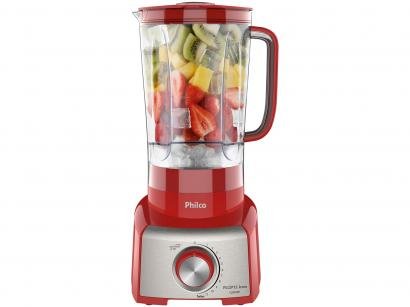 Liquidificador Philco PLQ912V Vermelho com Filtro - 12 Velocidades 1200W
