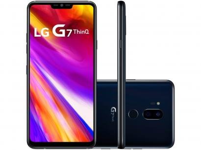Smartphone LG G7 ThinQ 64GB Preto 4G Octa Core - 4GB RAM Tela 6,1" Câm. Dupla + Câm. Selfie 8MP