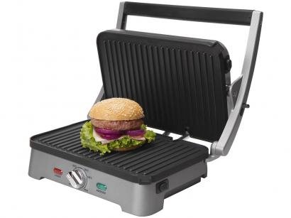 Grill/Sanduicheira Arno Destacável Premium - Retangular 1200W com Coletor de Gordura