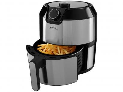 Fritadeira Elétrica Sem Óleo/Air Fryer Arno - Airfry Super BFRY Preta e Inox 4,2L com Timer