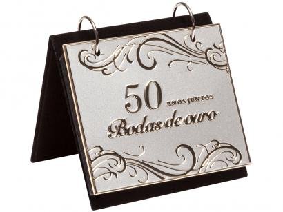 Porta-Retrato 10x15 36 Fotos Dourado Prestige - 27035