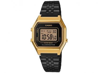 Relógio Unissex Casio Digital Vintage - LA680WEGB-1ADF Preto