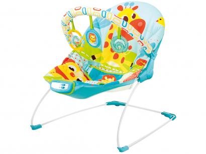 Cadeirinha de Descanso Mastela Reclinável - Vibratória com Móbile Sinfonia Girafa até 11kg
