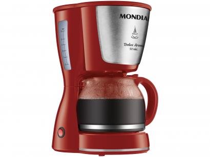 Cafeteira Elétrica Mondial Dolce Arome Vermelha - 18 Xícaras