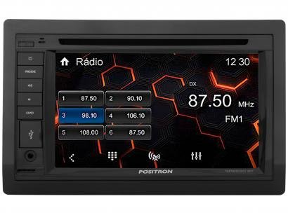 Central Multimídia Pósitron SP8530BT LCD 6,2" - Entrada para Câmera de Ré USB Bluetooth Micro SD