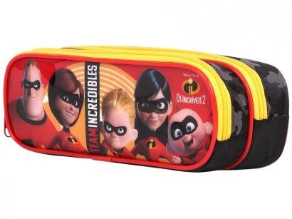 Estojo Escolar Duplo com Zíper Disney Pixar - Os Incríveis 2 Dermiwil
