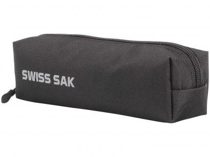 Estojo Escolar Preto com Zíper Sport Swiss Sak - DMW
