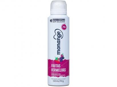 Desodorante Monange Frutas Vermelhas Aerossol - Antitranspirante Feminino 150ml