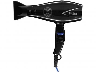 Secador de Cabelo Philco Preto com Íons 2000W - 2 Velocidades Skull Pro PSC02P