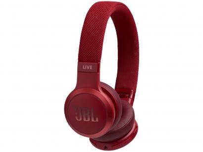 Headphone Bluetooth JBL Live 400BT com Microfone - Vermelho