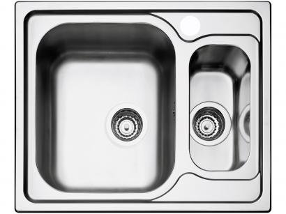 Cuba Simples e Auxiliar de Sobrepor para Cozinha - Tramontina Inox Retangular 62,5x50cm Prime Marea