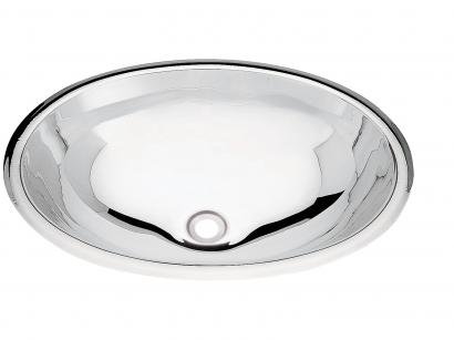 Cuba de Sobrepor para Banheiro Tramontina - Inox Oval 36x26cm Perfecta 94113207